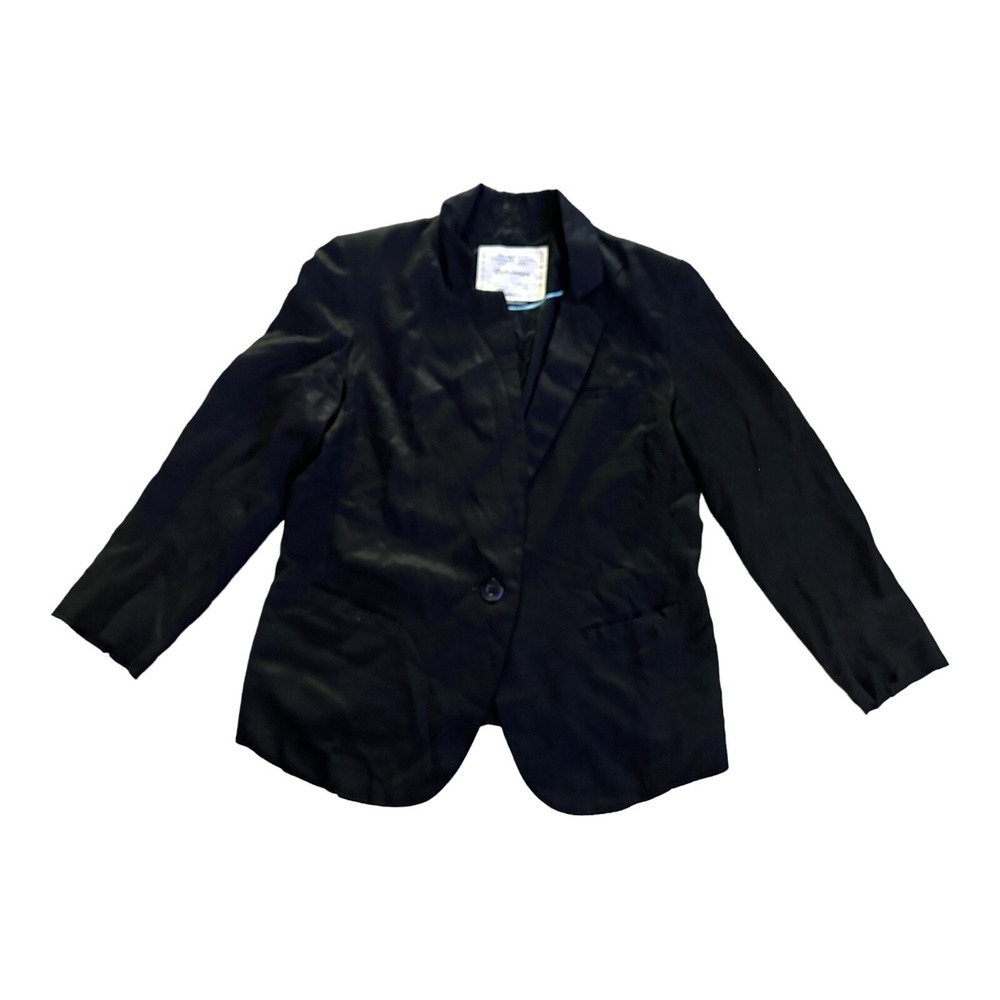 Anthropologie Cartonnier Black Blazer Jacket Women's Size 10 Casual